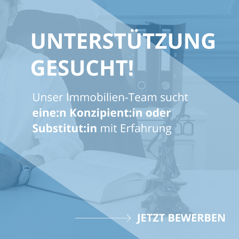 Konzipient:in oder Substitut:in mit Spezialisierung gesucht